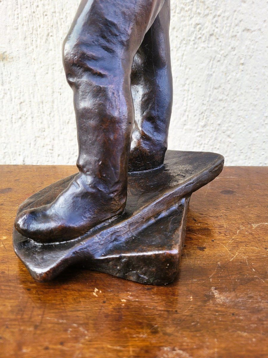 C Meunier, The Stevedore Of The Port Of Antwerp, Signed Bronze, 19th Century photo 2500.0