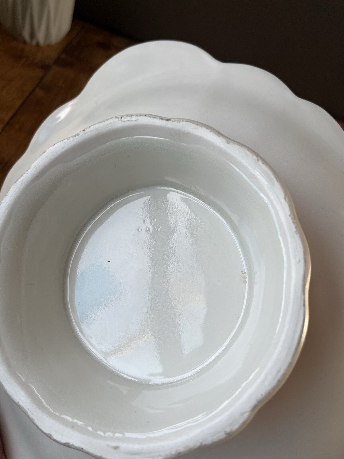 Home Decor Antique 19th C George Grainger Worcester Porcelain Pink Gilded Tazza Cake Stand photo