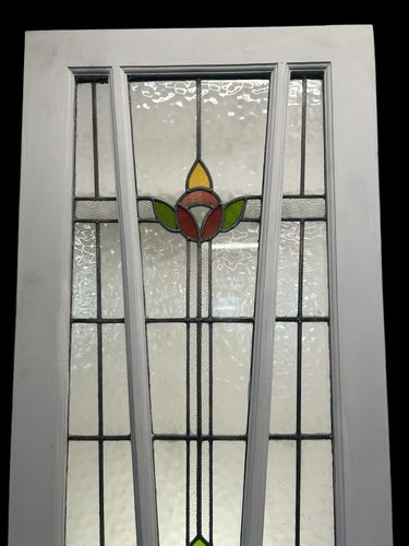 Art Deco Stained Glass Door Antique  Reclaimed Period Internal Vestibule Refurb photo Home Fixtures