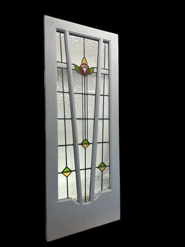 Art Deco Stained Glass Door Antique  Reclaimed Period Internal Vestibule Refurb photo buy
