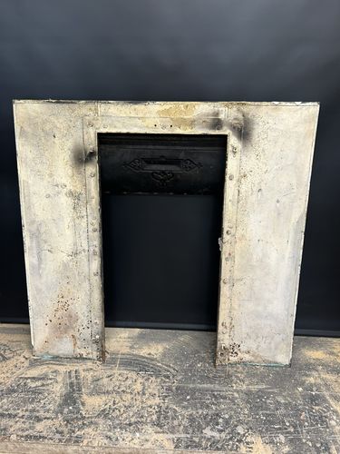 photo for sale Antique Copper Fireplace Surround Art Nouveau Victorian Period Reclaimed Insert