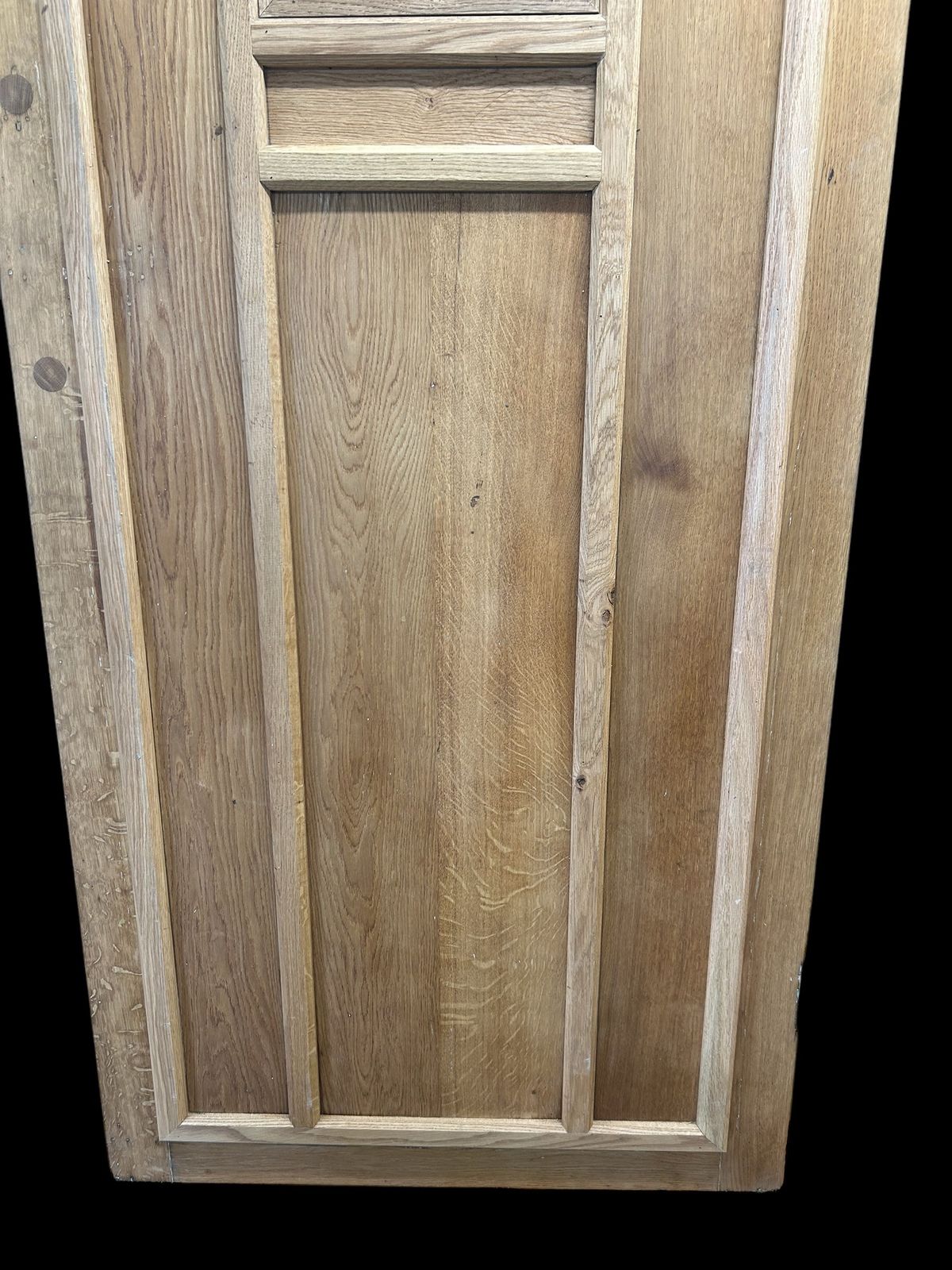 photo buy Solid Oak Front Door Antique Period Reclaimed Wooden Glazed Cast Iron Refurb