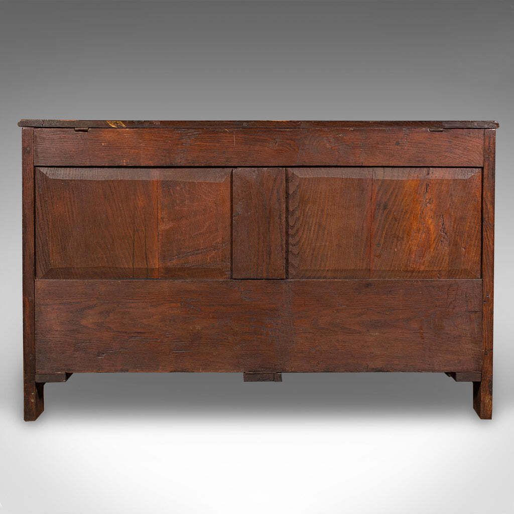 Large Antique 3 Panel Mule Chest, English Oak, Storage Trunk, Georgian, C.1770 photo 2911.0