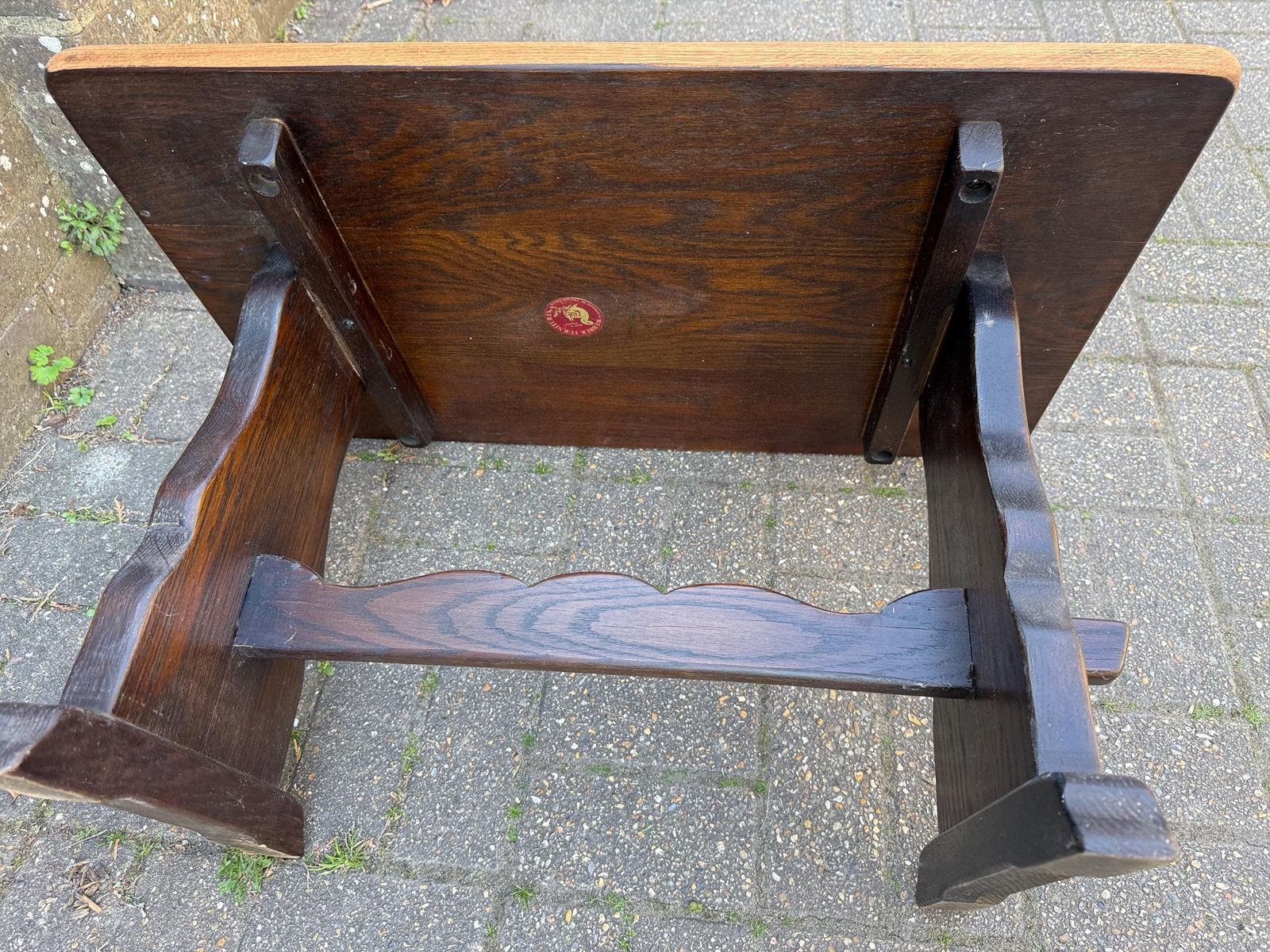 photo furniture Solid Oak Vintage Coffee Table, Webber Furniture, Croydon, Mid Century. Side Table, Vintage Table   Excellent Condition