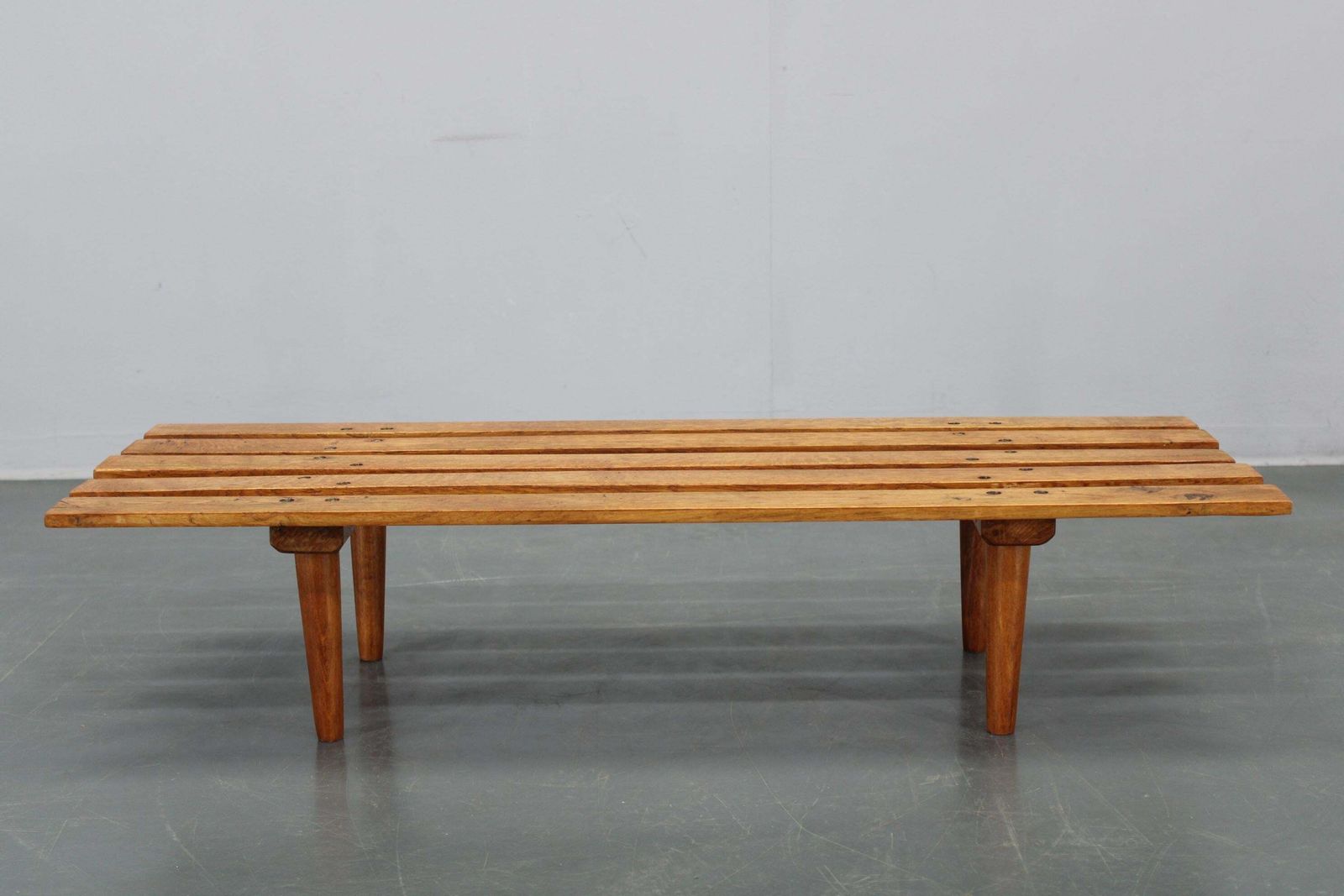 1970s Wooden Flower Pot Bench, Czechoslovakia photo 191.0