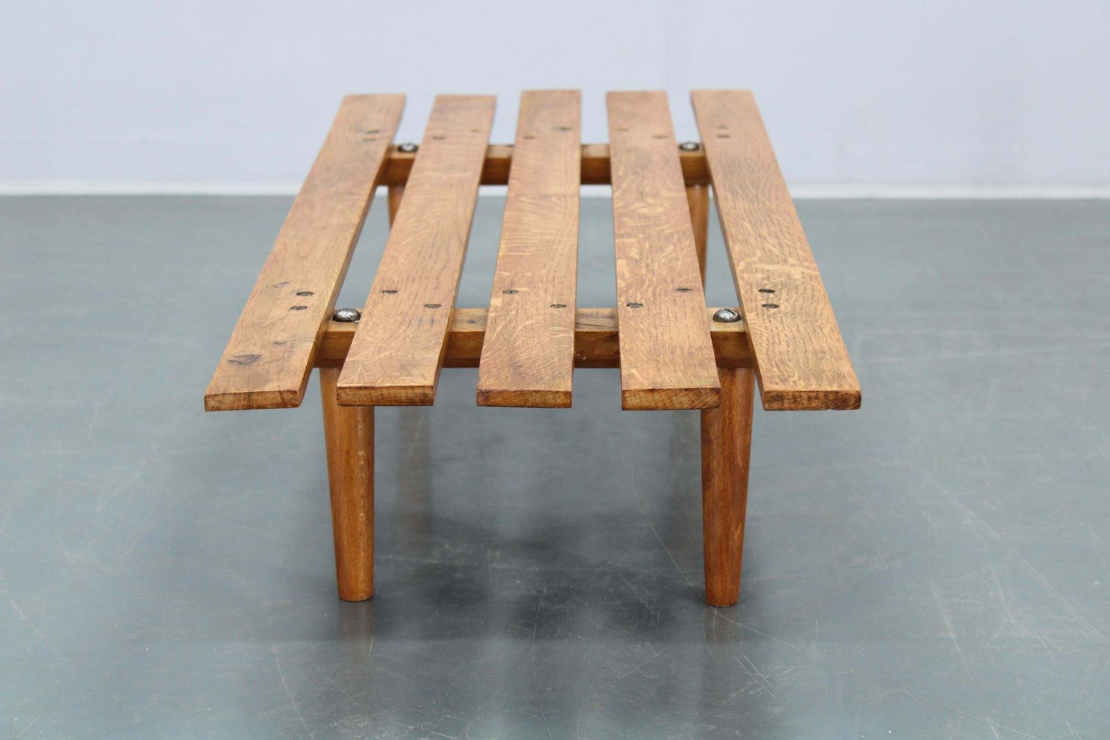 1970s Wooden Flower Pot Bench, Czechoslovakia photo vinterior