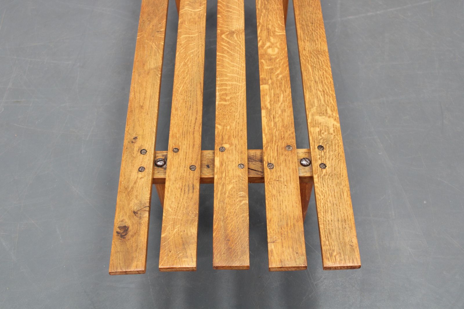 1970s Wooden Flower Pot Bench, Czechoslovakia photo buy