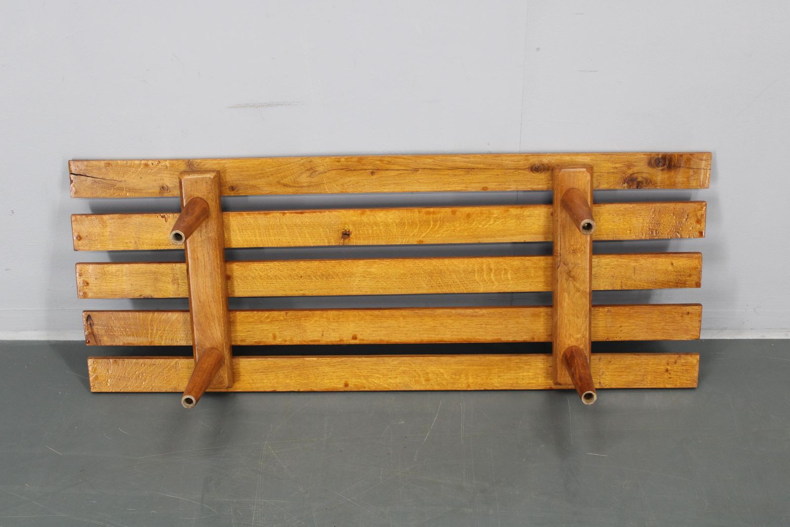 photo furniture 1970s Wooden Flower Pot Bench, Czechoslovakia