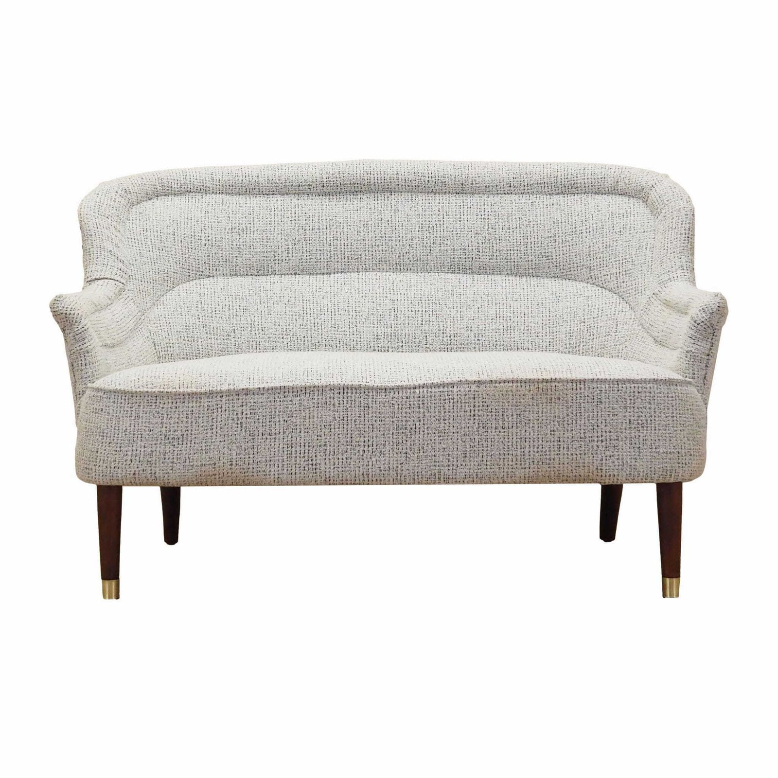Sofa White Melange, Italian Design, 1960s, Production: Italy
