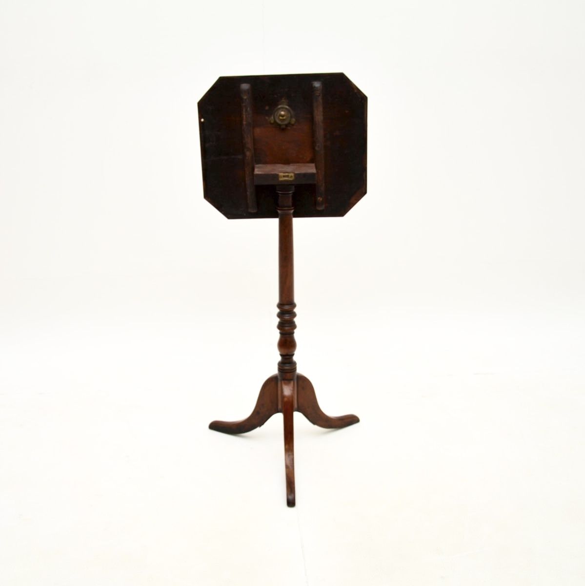 Antique Georgian Mahogany Tilt Top Side Table photo 585.0