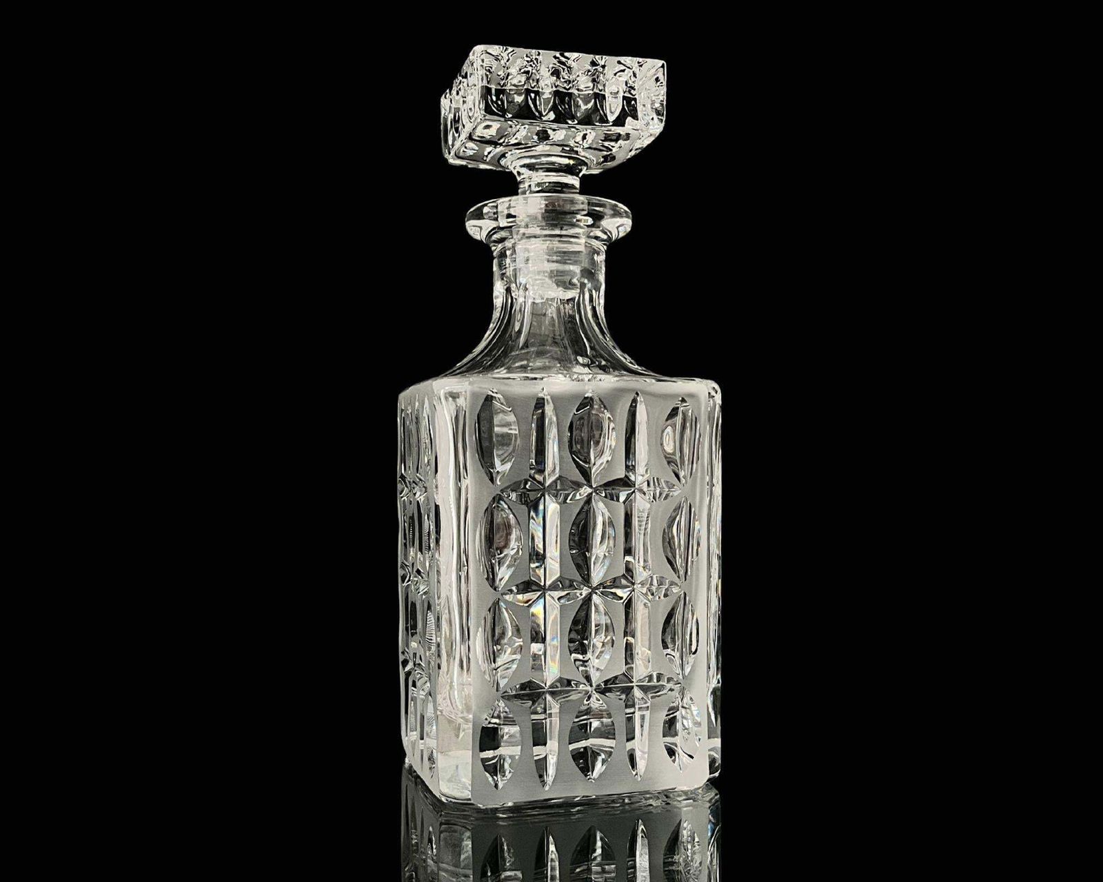 Crystal Whiskey Decanter | 1pc | Square Model With Stopper | By Nachtmann