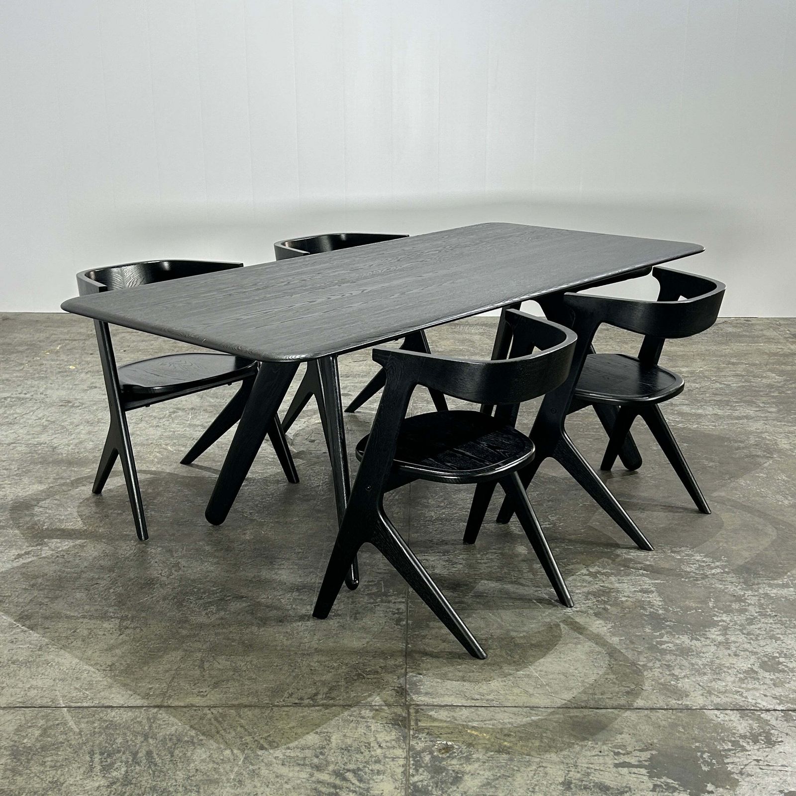 1800.0 Slab Dining Chairs By Tom Dixon, Set Of Four photo