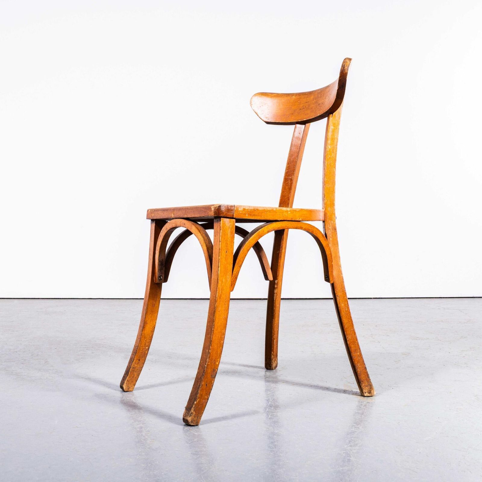 1950’s Honey Oak Whale Tail Dining Chair – Set Of Eight photo 1194.0
