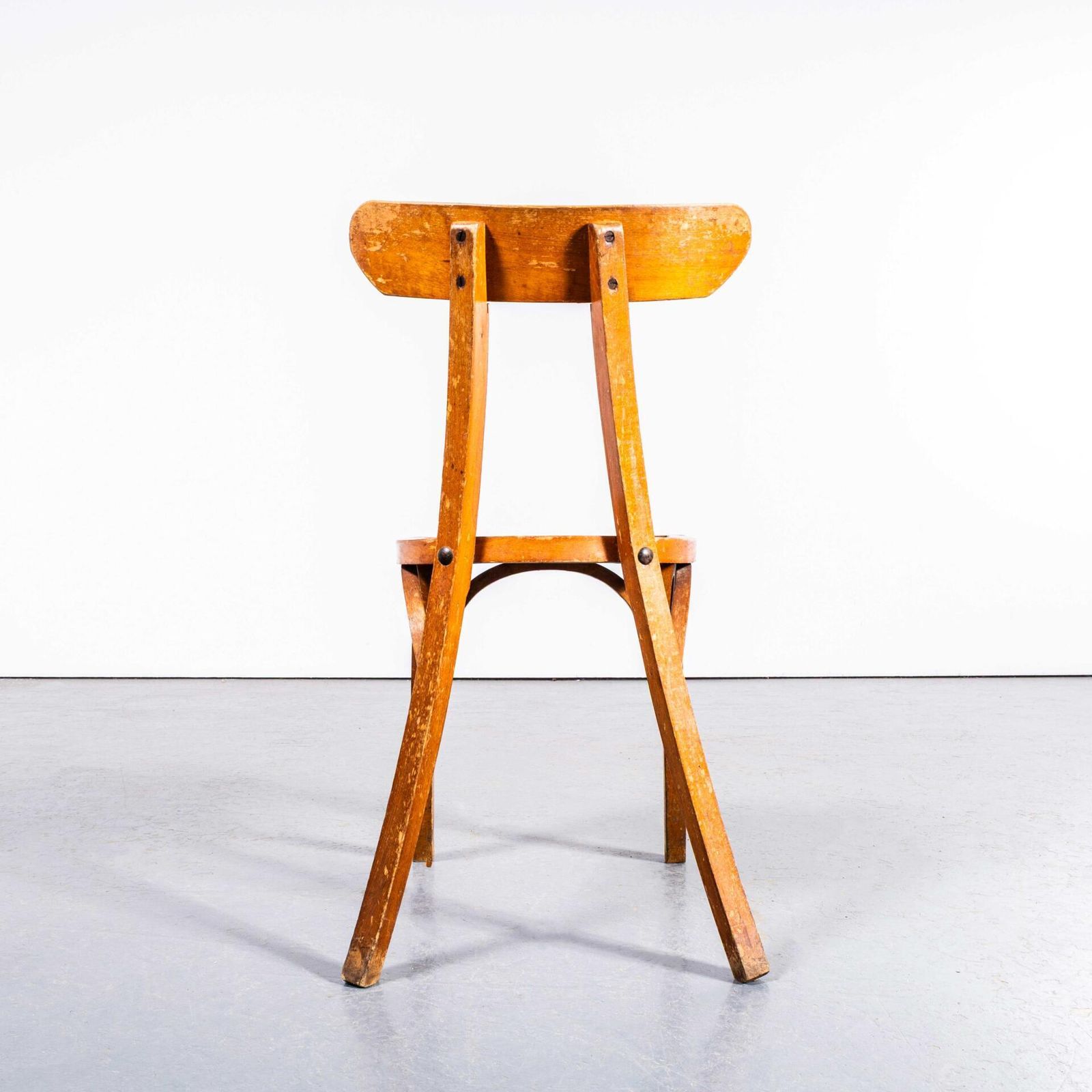 1950’s Honey Oak Whale Tail Dining Chair – Set Of Eight photo buy