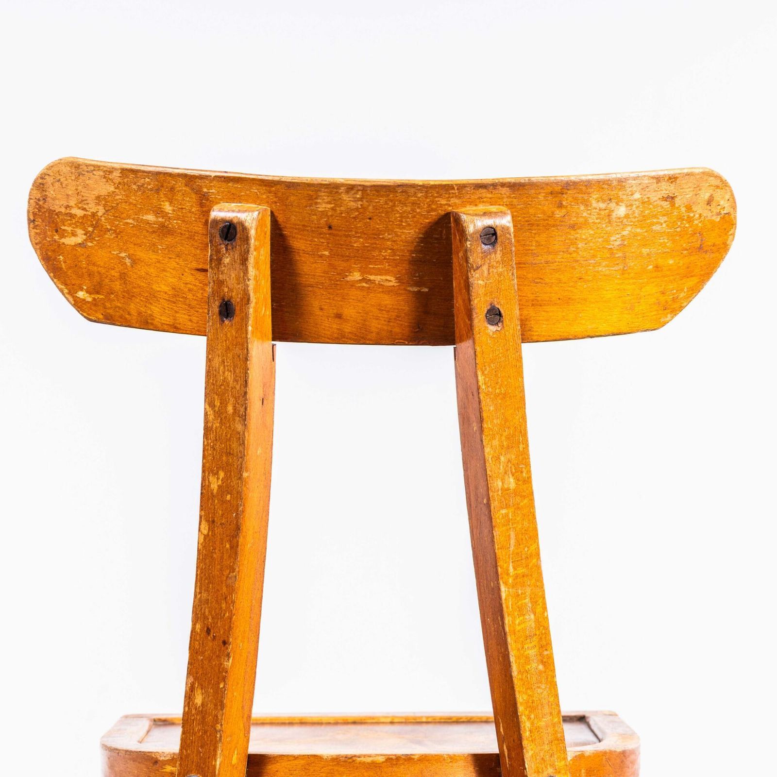 1950’s Honey Oak Whale Tail Dining Chair – Set Of Eight photo vintage
