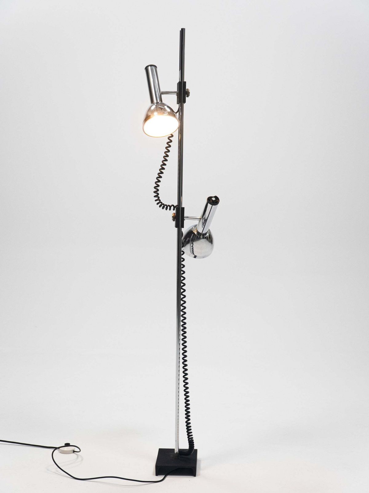 Chromed Metal Floor Lamp From Luci Italia, Italy, 1970s photo furniture