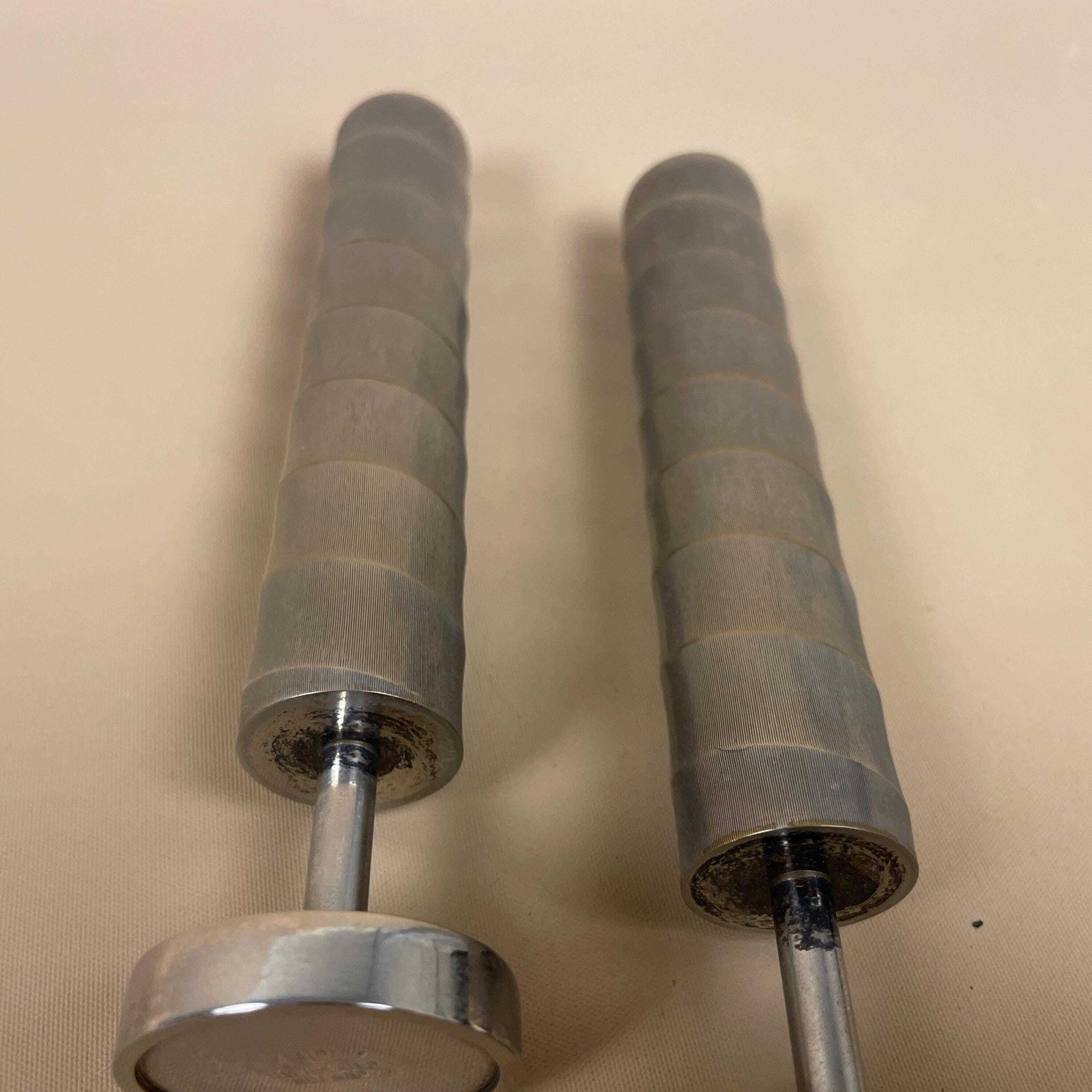 photo furniture Antique Matching Pair Of Silver Plated Metal Candlestick Candle Stick Vintage Column Taper Dinner Candlesticks Twisted Twist Round Base