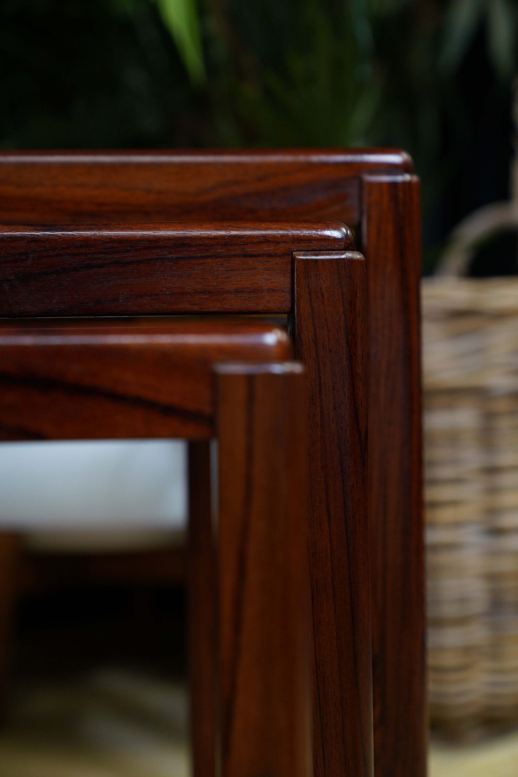 Danish Mid Century Rosewood Nest Of Tables By Vejle Stole Möbelfabrik, Denmark, 1960s – Set Of 3 photo vintage