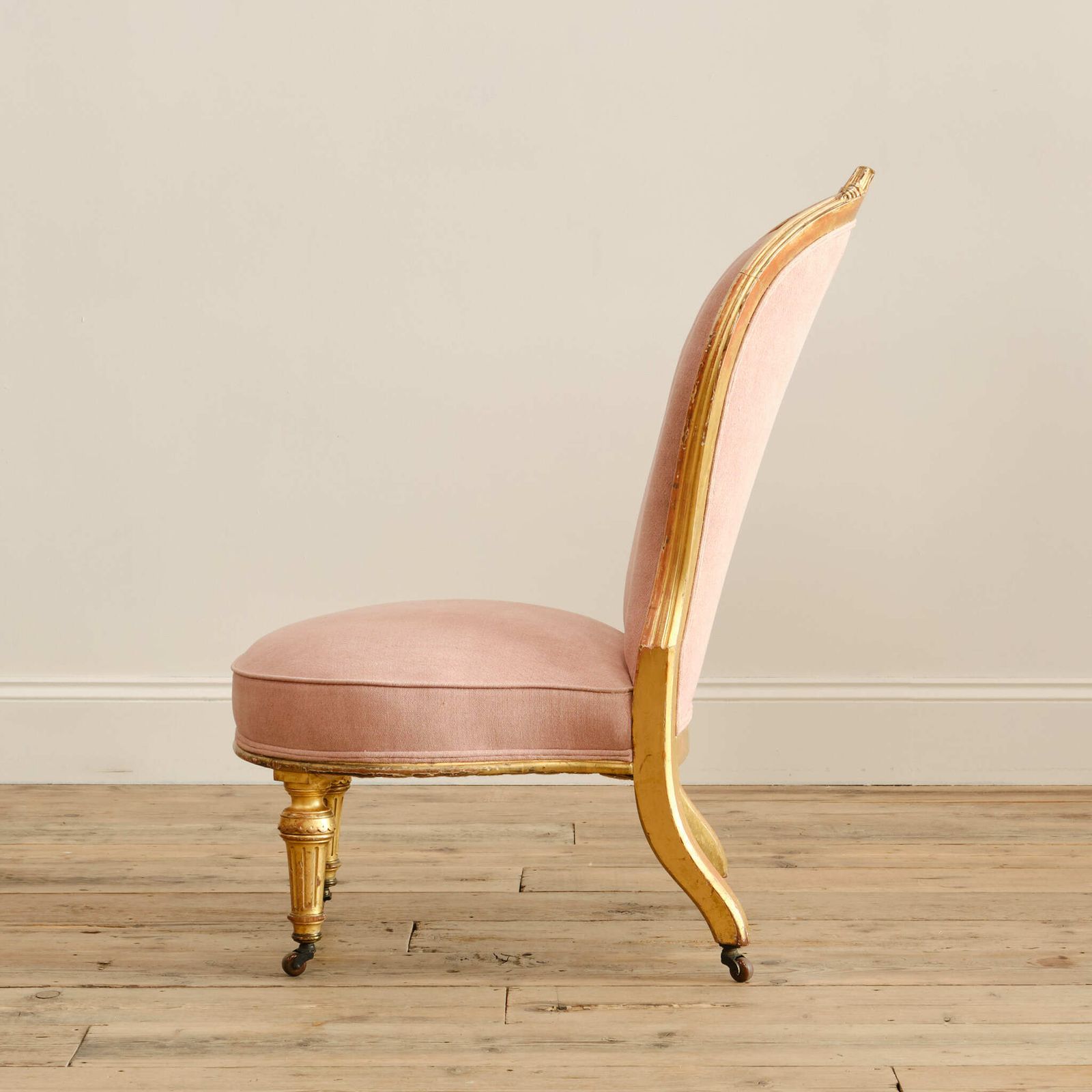 19th Century Giltwood Slipper Chair Attributed To Lamb Of Manchester photo furniture