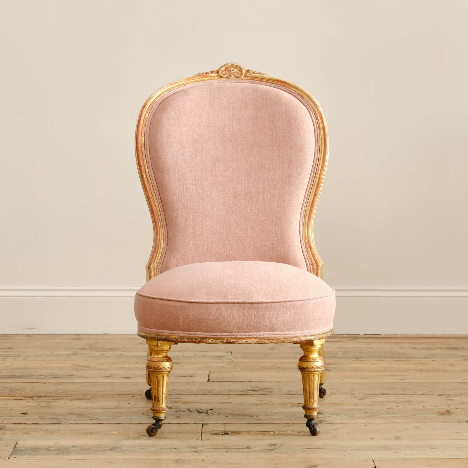 19th Century Giltwood Slipper Chair Attributed To Lamb Of Manchester photo vinterior