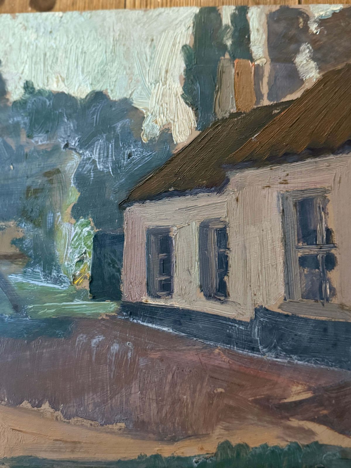 House By The Road, 1950s, Vintage photo Art