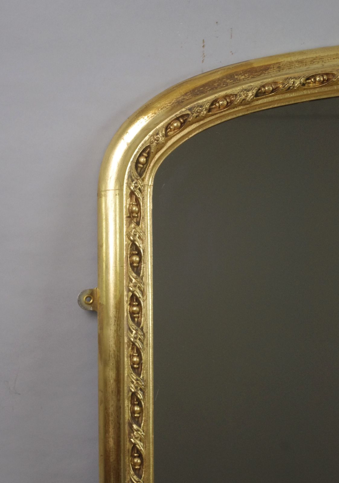 Victorian Gilt Large Arch Top Overmantle Mirror photo for sale