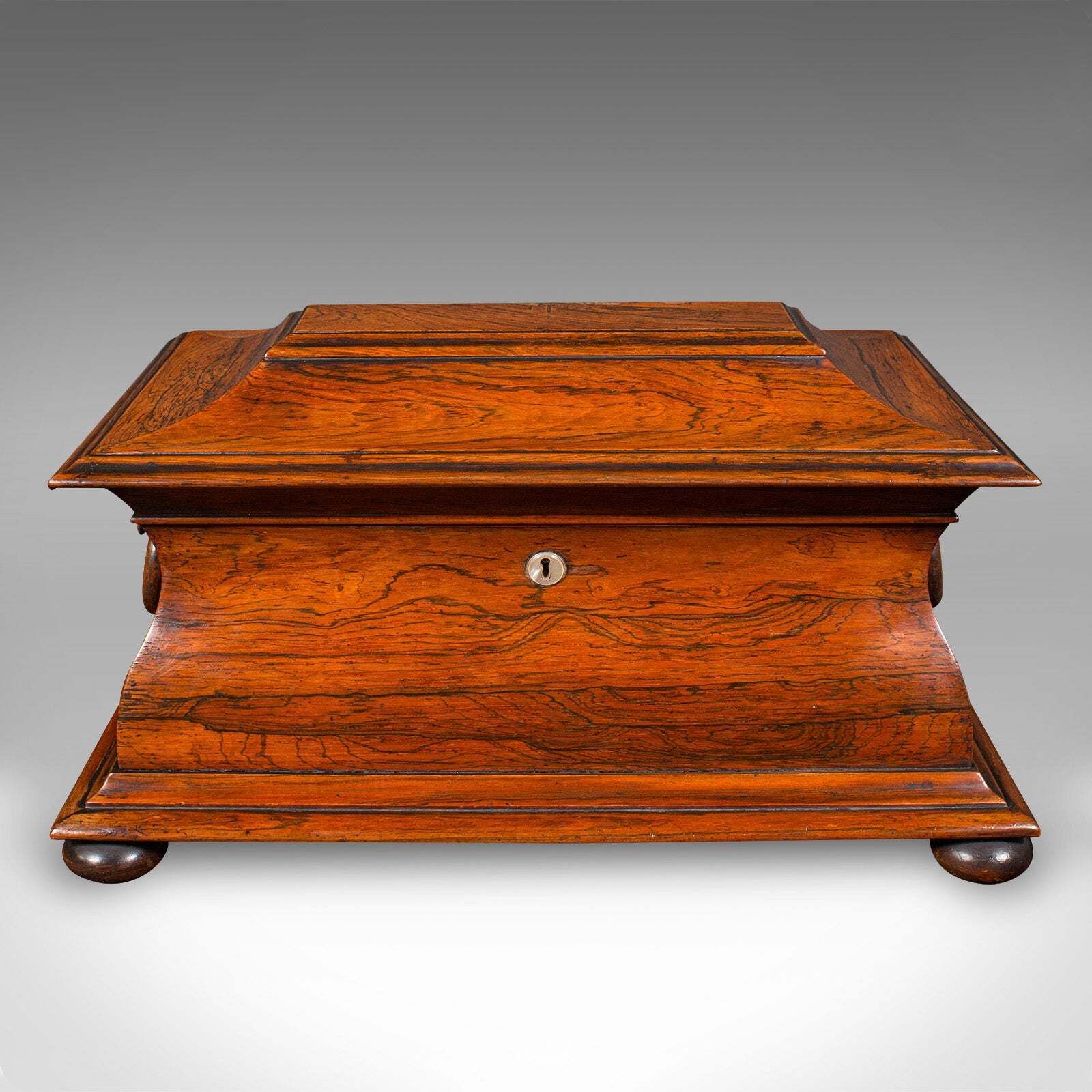 Antique Sarcophagus Loose Leaf Tea Caddy, Drawing Room, English, Regency, C.1820 photo Home Decor
