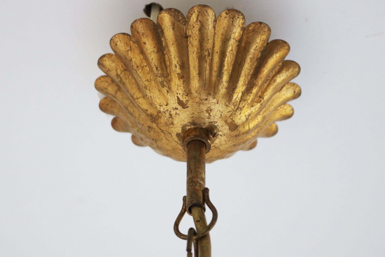 Rare Large Hans Kögl 1970 ''Cheaf Of Wheat'' Holywood Regency Chandelier 8 Arms photo vintage