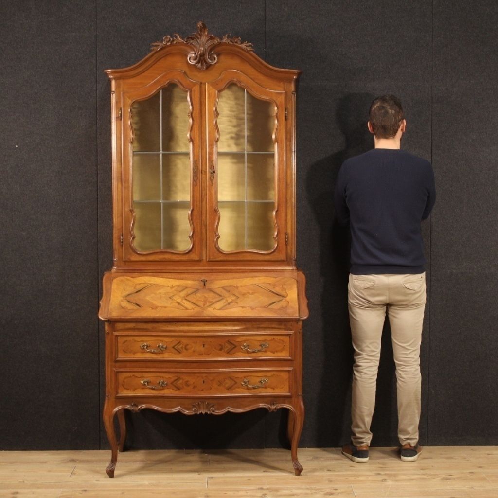2000.0 Elegant Double Body Display Cabinet Trumeau From The 1950s photo