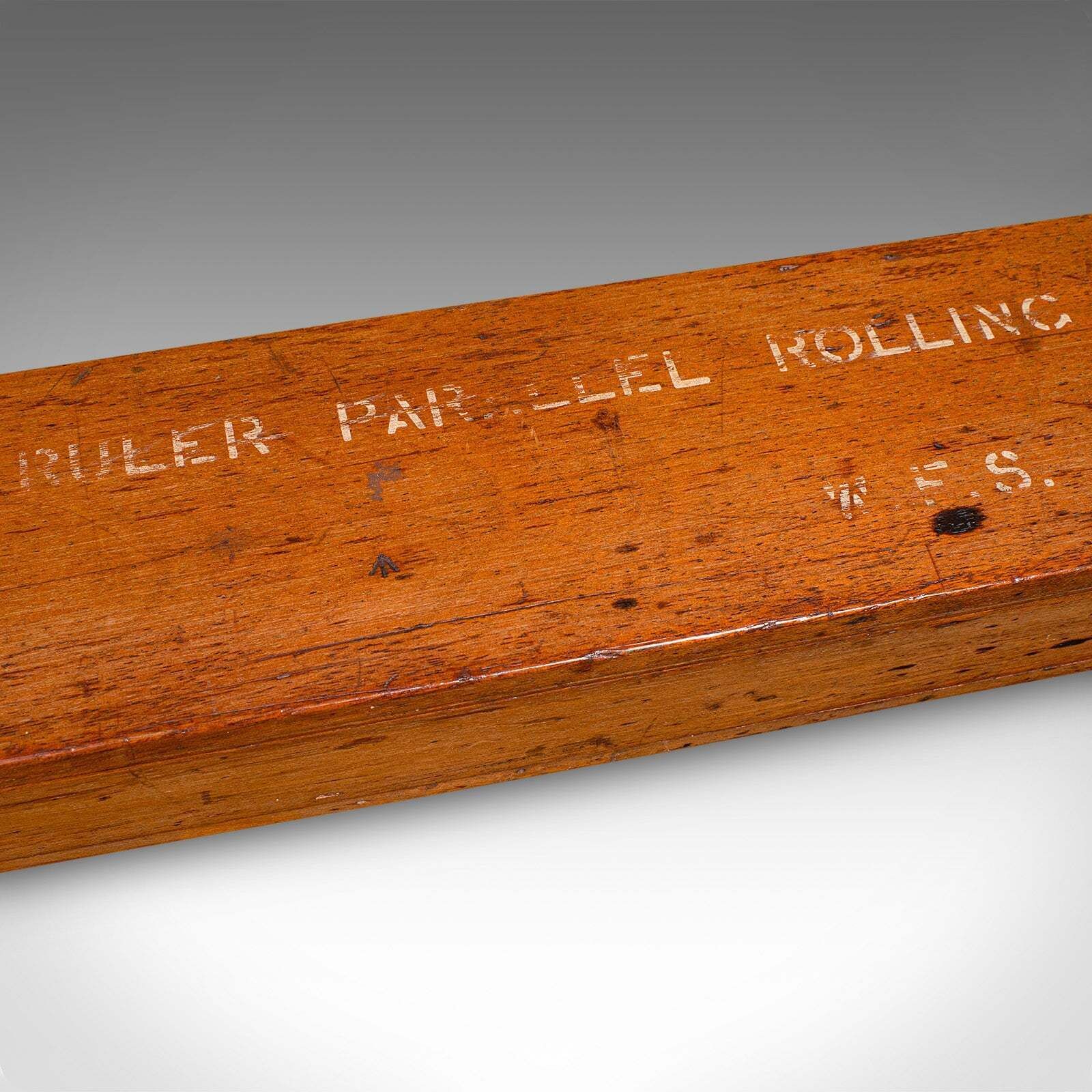 photo for sale Antique Rolling Ruler, English Cartographer’s Instrument, Architect, Edwardian