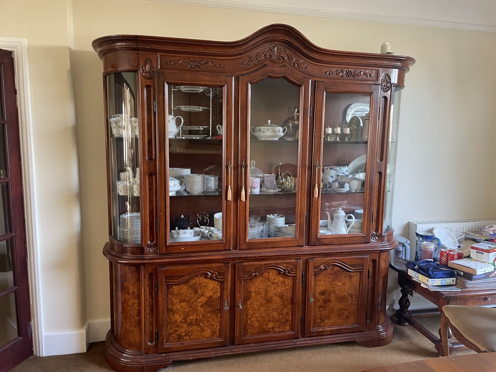 Italian Baroque Glass Dresser photo furniture
