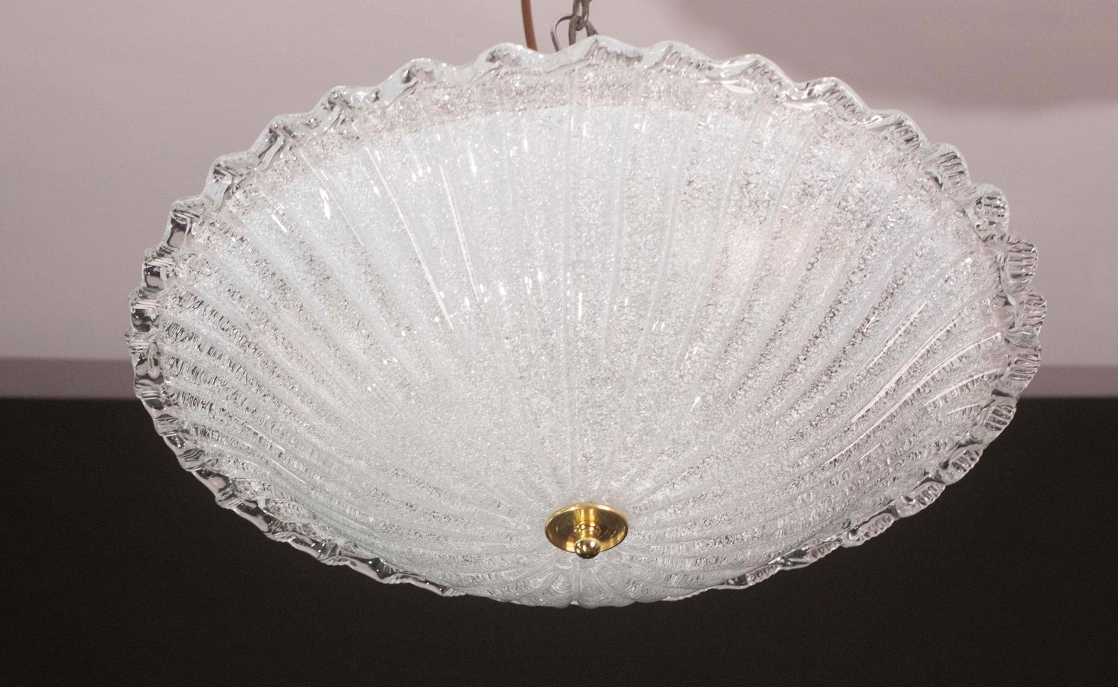 photo furniture Charming Italian Pink Murano Glass Ceiling Fixture, Murano, 1960