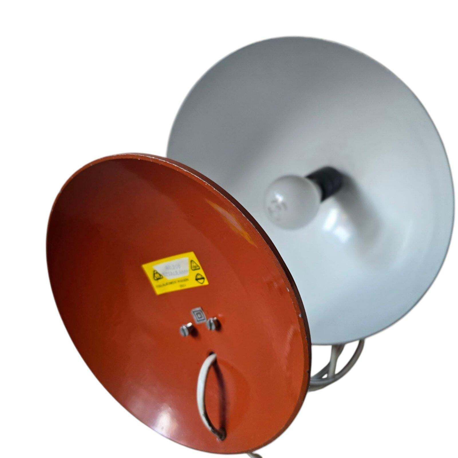 Vintage Mсm Space Age Red Big Mushroom Desk Lamp, Modernist Design Czechoslovakia 1970s photo buy