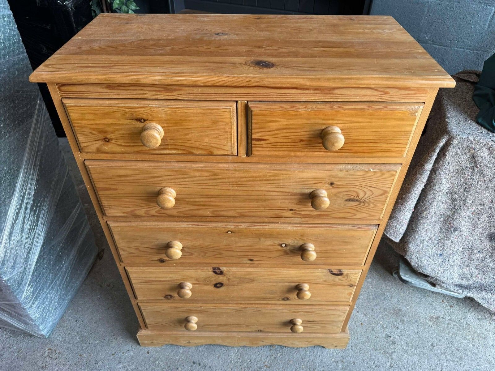 Quality Solid Pine Chest Of Drawers Ready To Upcycle In Fusion Paint photo Furniture
