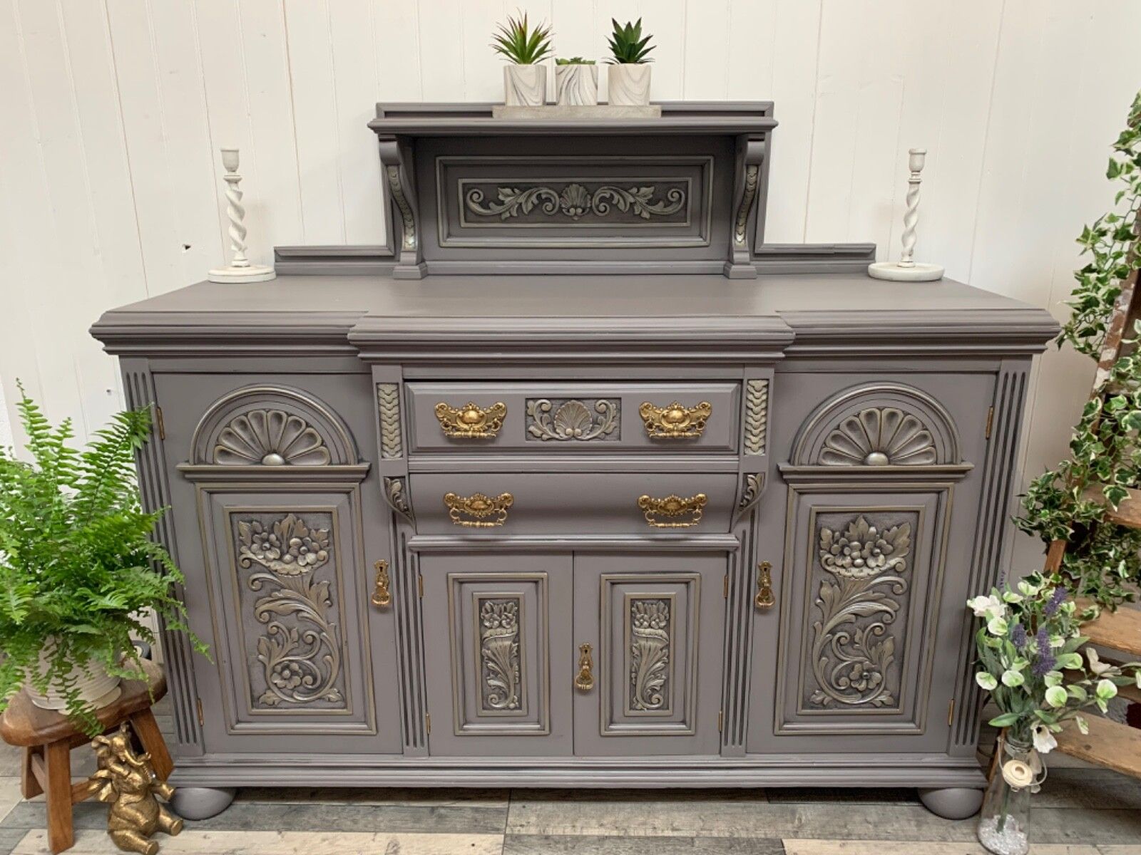 photo furniture Edwardian Mahogany Sideboard Cupboard Ideal Sink Stand