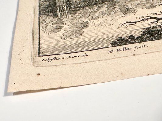 Sebastiaen Vrancx, Wenceslaus Hollar, Antwerp, Copperplate Engraving, 17th Century photo 471.0