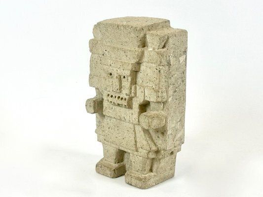 Antique Aztec Rain And Water God Tlaloc Sculpture photo furniture