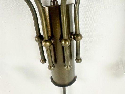 Vintage Four Arms Wall Lamps In Brass From Imex, 1980s, Set Of 2 photo buy