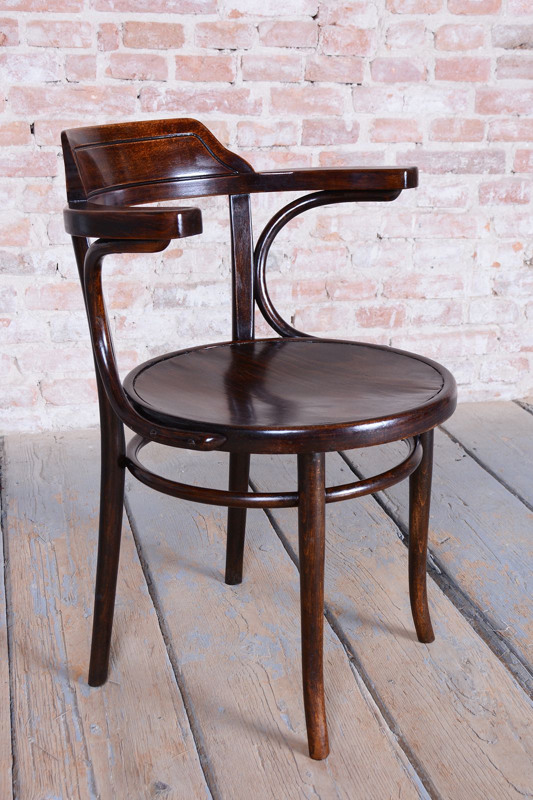 Restored Art Deco Chair, Beech Wood, Revived Polish, Czech, 1920s photo Furniture