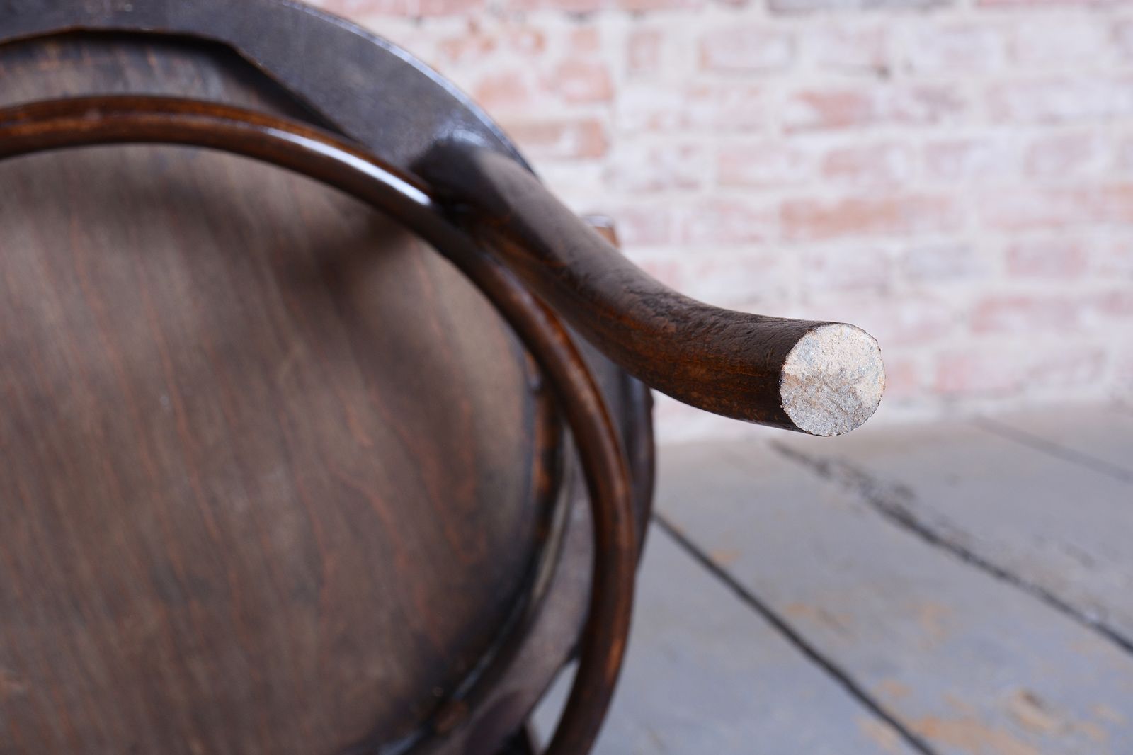 300.0 Restored Art Deco Chair, Beech Wood, Revived Polish, Czech, 1920s photo