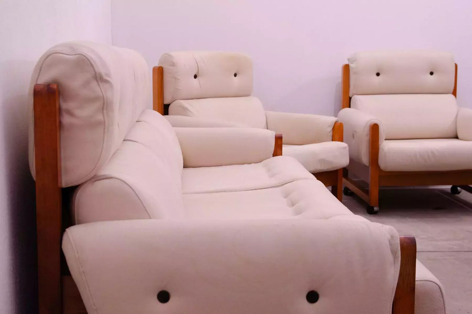 Vintage Scandinavian Style Living Room Set, 1970´S photo for sale