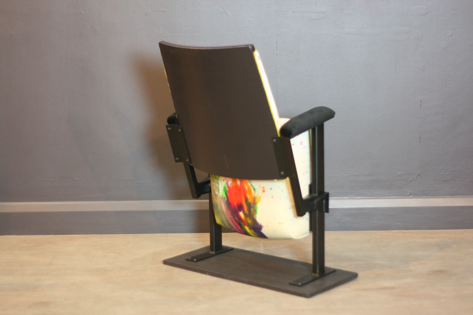 Upcycled Cinema/Theatre Flip Up Seat photo for sale