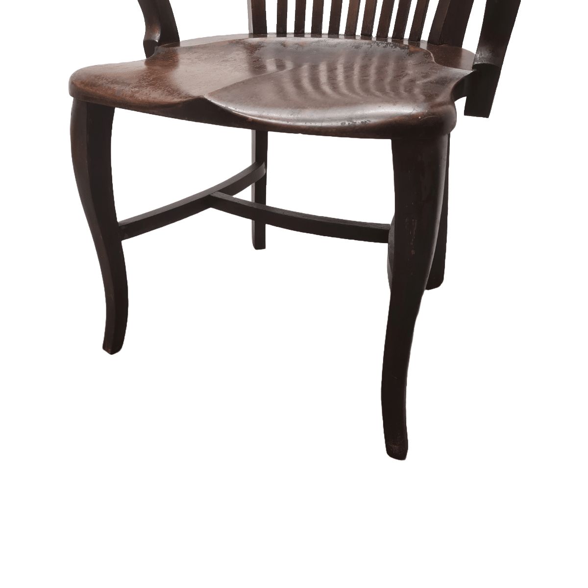 Antique English Mahogany Desk Chair, Early 1900s photo Furniture