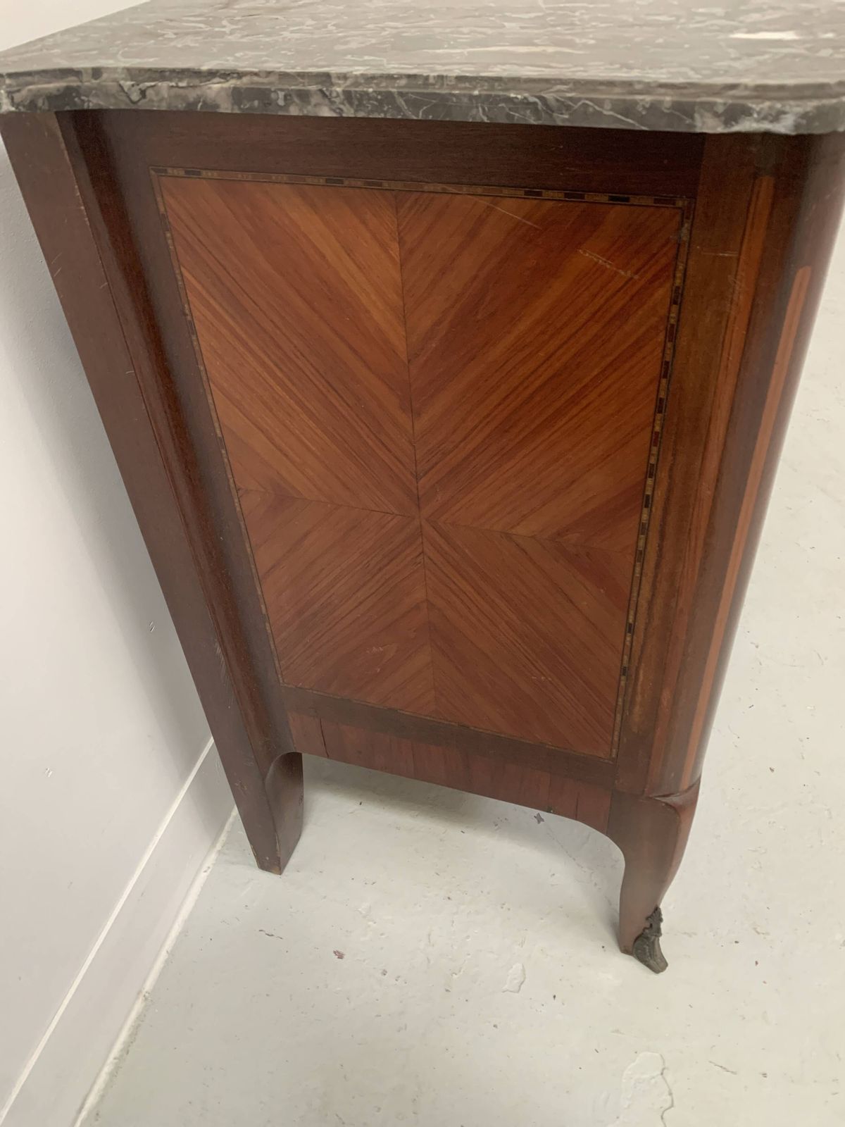 Transition Style Chest Of Drawers In Mahogany And Rosewood, 20th Century photo vintage