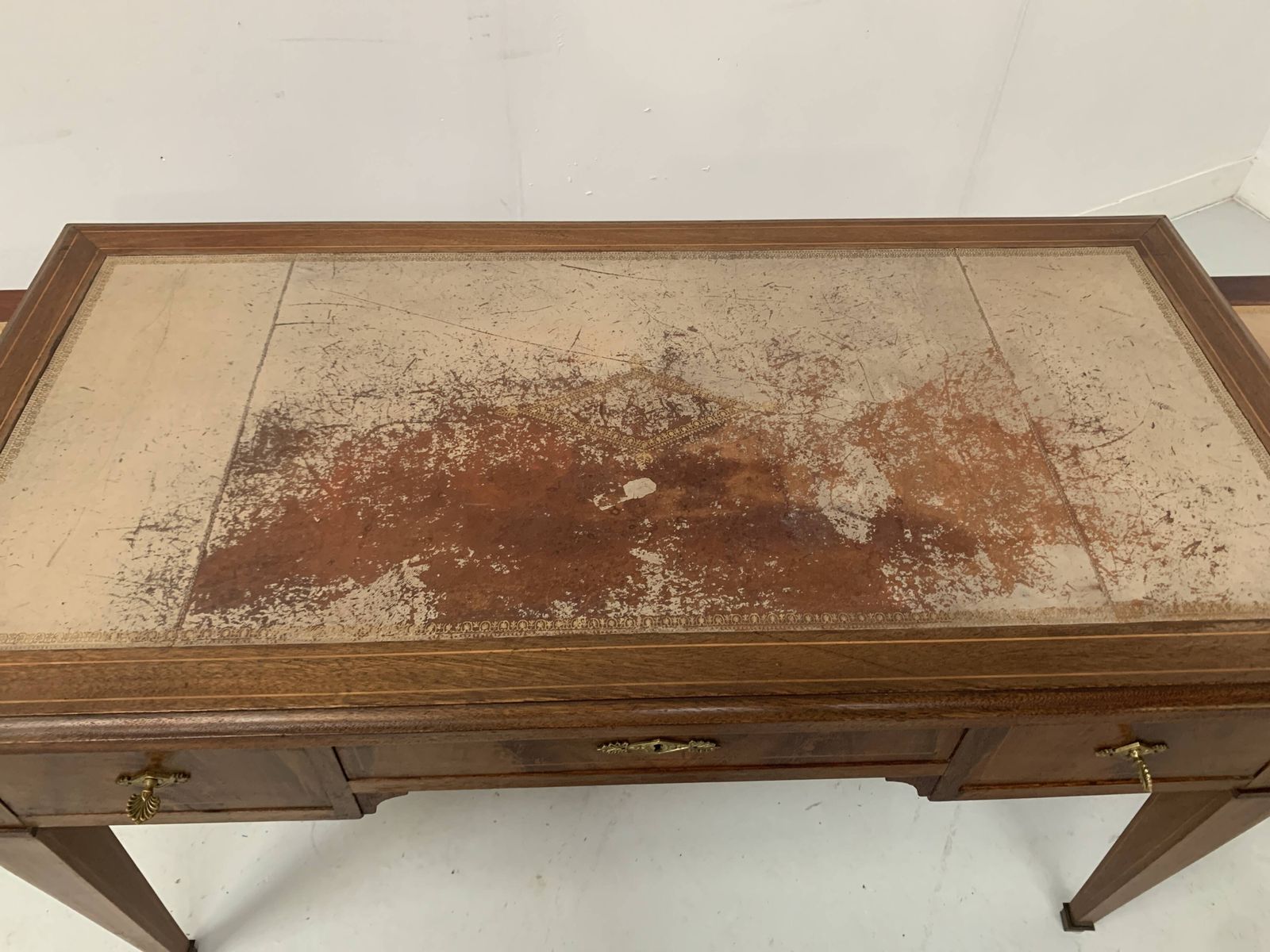 Directoire Style Desk In Mahogany And Veneer, 20th Century photo Furniture