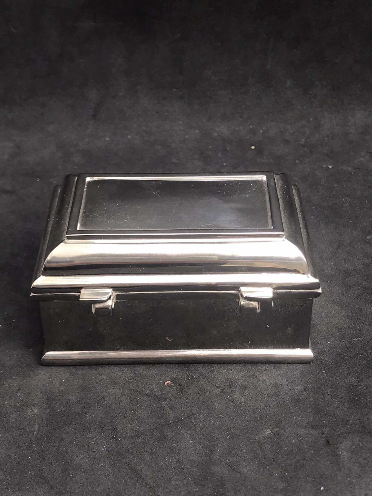 Small Box Jewelry Silver Plated Desk Accessories, Vanity Decor Round Cufflinks Box Gift For Him Ring Box Velvet photo buy