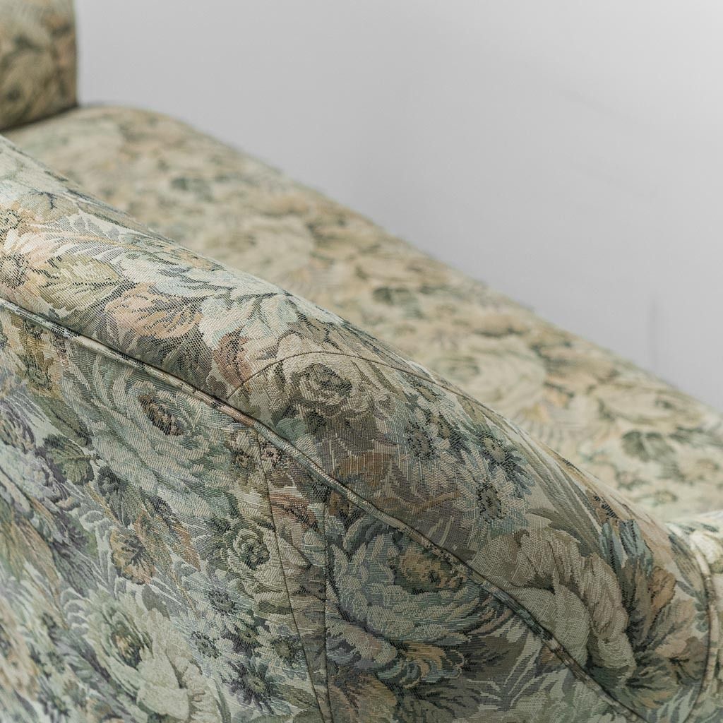 Vintage Sofa With Floral Pattern From The 50s photo Furniture