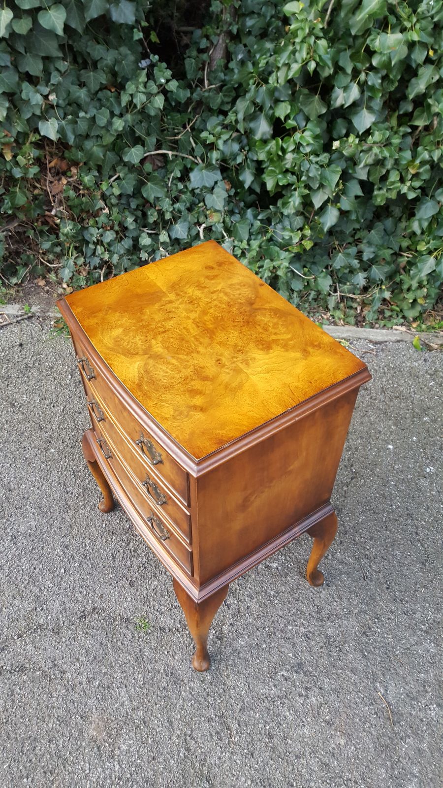 Reprodux Bevan Funnell Burr Walnut Chest Of 3 Drawers photo furniture