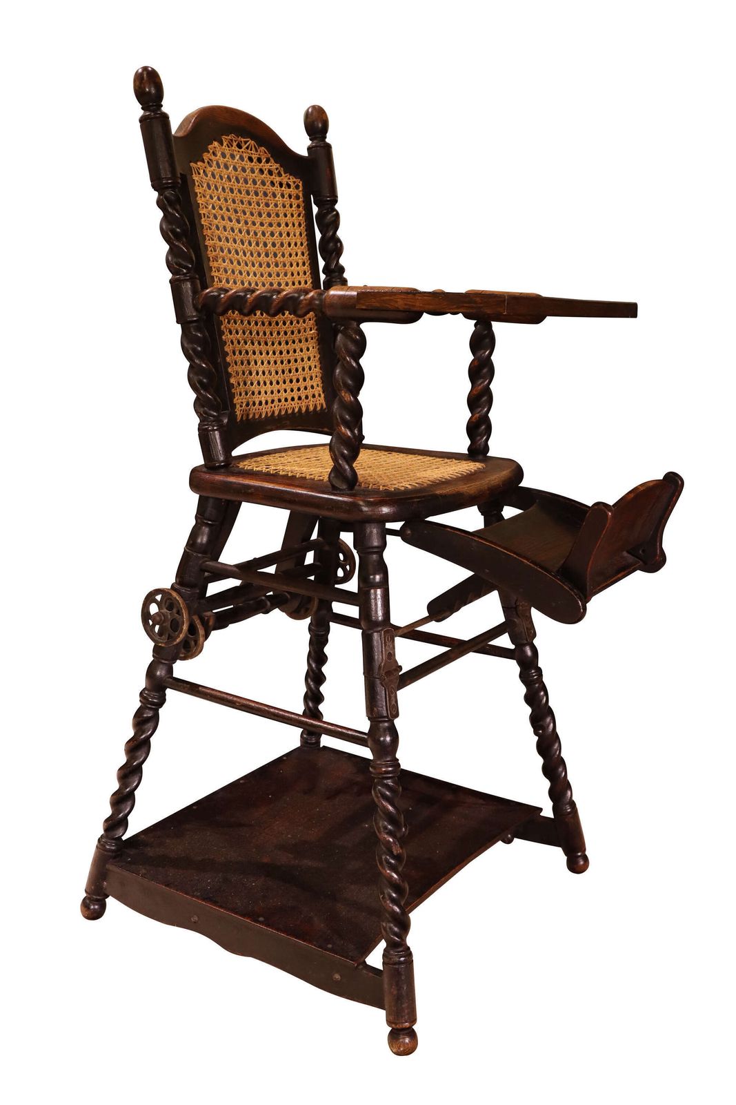 An English Oak Metamorphic Childs High Chair photo for sale