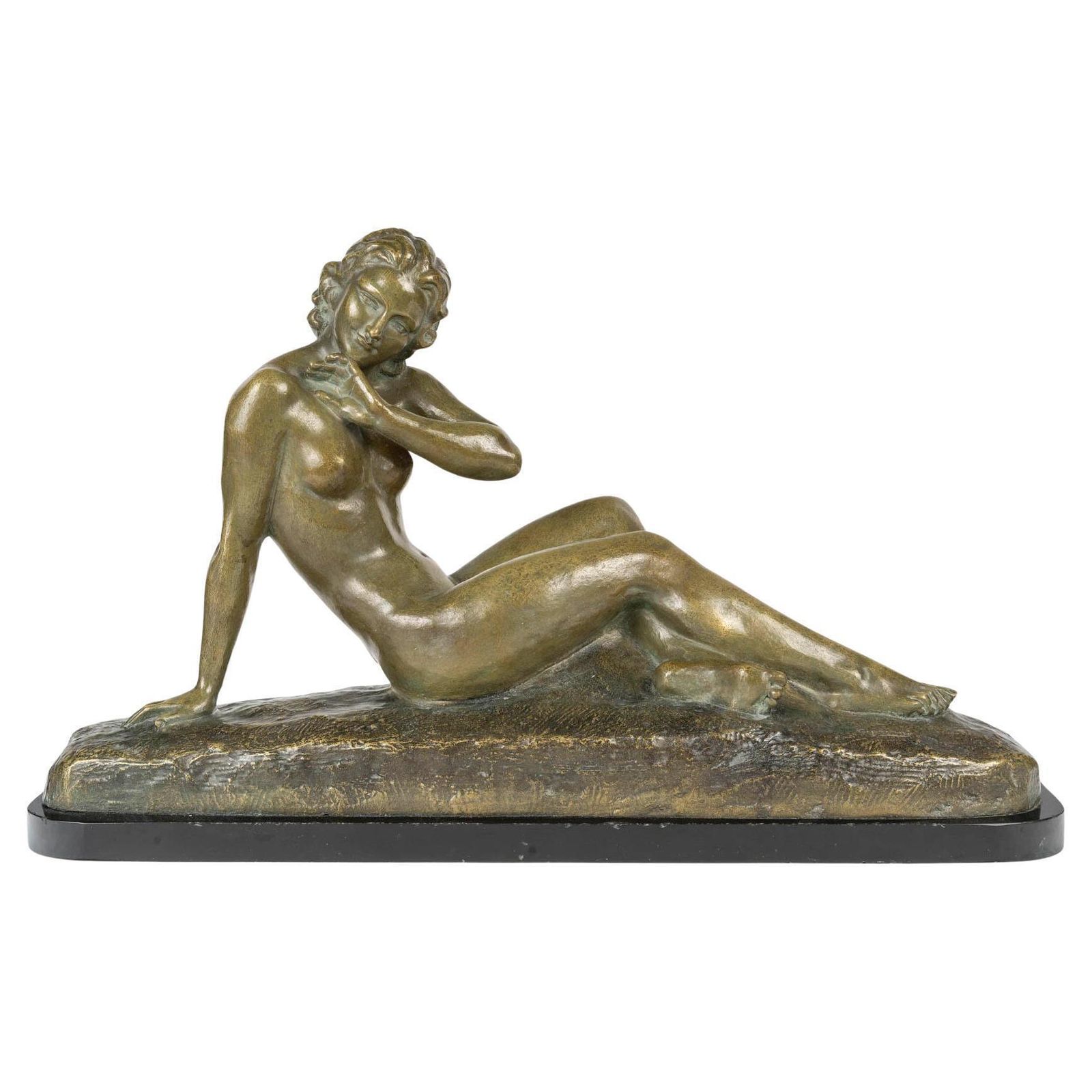 Bronze Sculpture Of A Nude Woman, Signed Cipriani, Early 20th Century.